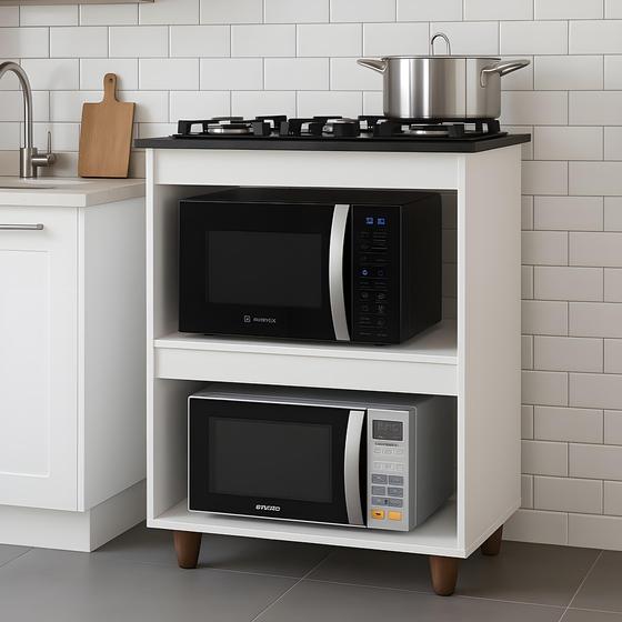 Balcão para Cooktop 5 Bocas Turim - kaiki