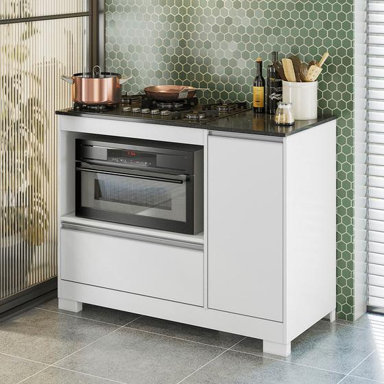 Imagem de Balcão para Cooktop Notável Móveis NT3050 1 Porta e 1 Gaveta