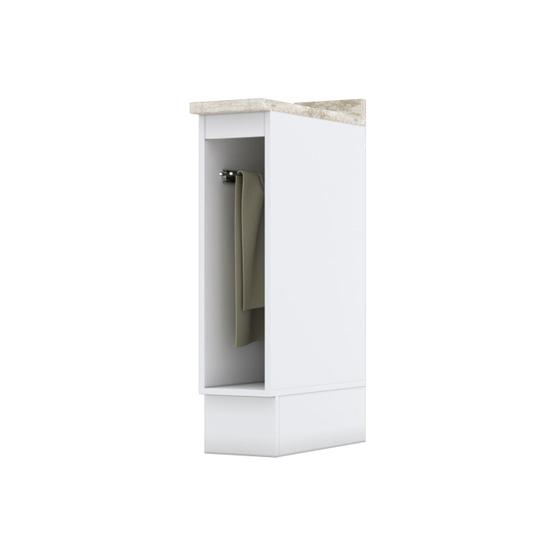 Imagem de Balcão para Cozinha 20cm Porta Toalha com Tampo Emily