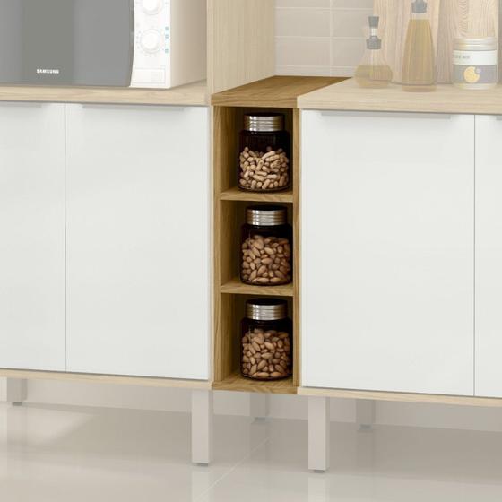Imagem de Balcão para Cozinha com 3 Nichos Verace Espresso Móveis
