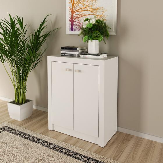 Imagem de Balcão para Escritório 60cm com 2 Portas e 1 Prateleira ME4103