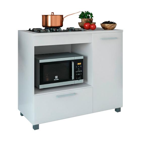 Imagem de Balcão Para Fogão Cooktop 04 Bocas Com Pé Manu Móveis Paraná