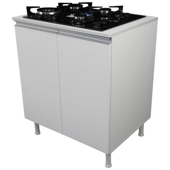 Balcão Para Fogão Cooktop 70Cm 100% Mdf 2 Portas P/Cozinha Menor preço em Balcão Para Fogão Cooktop 70Cm 100% Mdf 2 Portas P/Cozinha
