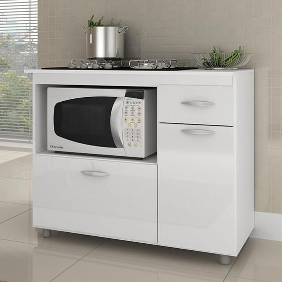 Imagem de Balcão Para Fogão Cooktop de Embutir 5 Bocas e Micro Ondas