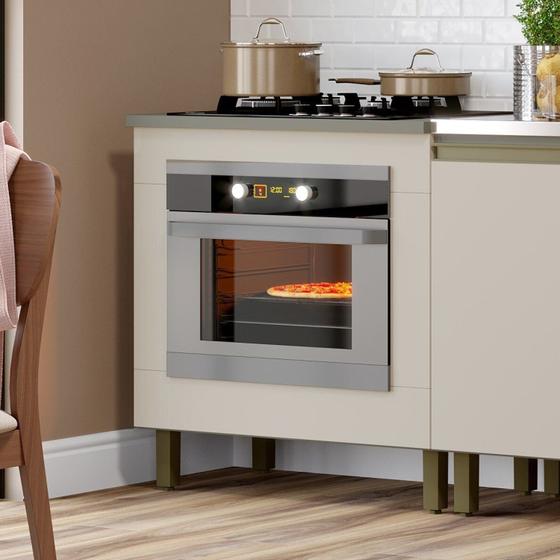 Imagem de Balcão para Forno de Embutir com Tampo 100% MDF Aurora Espresso Móveis