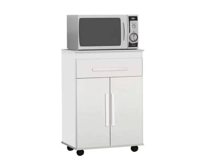 Balcão para Micro-ondas G1 Branco Brilho - Trinobél Menor preço em Balcão para Micro-ondas G1 Branco Brilho - Trinobél