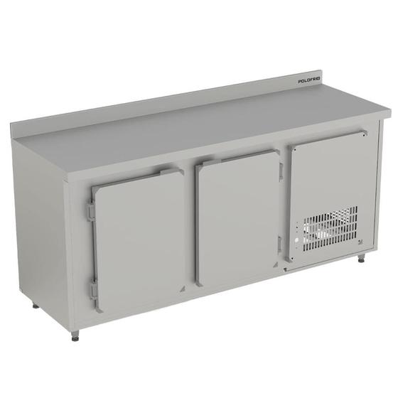 Imagem de Balcão Refrigerado de Encosto 4102 - Aço Inox Comprimento 1.60m 651L Ar Forçado - PoloFrio