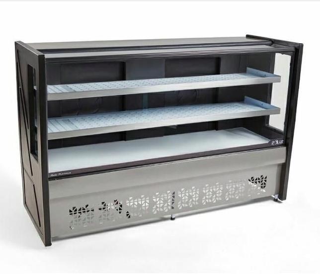 Imagem de Balcão Refrigerado Inox Vidro Curvo 2,00m 2 Placas BBRC200 Polar