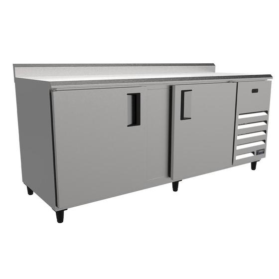 Imagem de Balcão Refrigerados Venâncio 200cm Exterior Inox Interior Aluzinco Tampo Liso 220V VCFRH20-41406