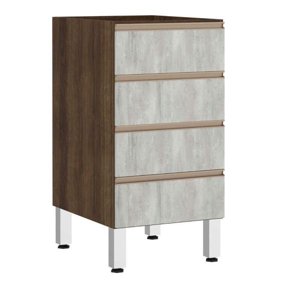 Imagem de Balcão Sem Tampo 40cm Jade Com Concreto