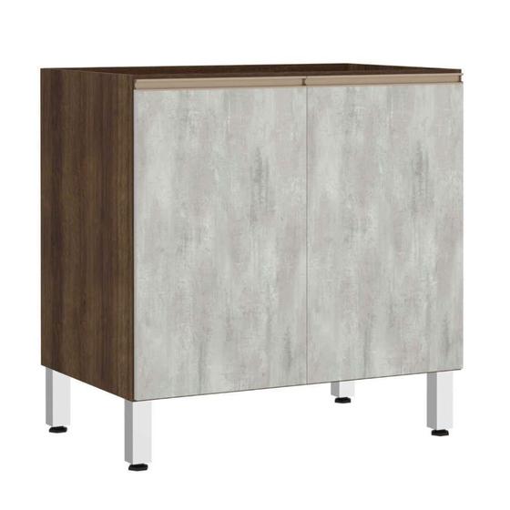 Imagem de Balcão Sem Tampo 80cm Jade Com Concreto