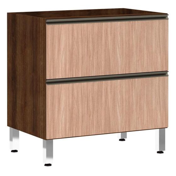 Imagem de Balcão Sem Tampo 80cm Misto Basculante Jade Com Cumaru