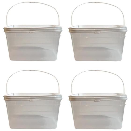 Imagem de Balde 2-4L Para Recicláveis-Kit 4 Pçs