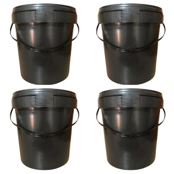 Imagem de Balde 3L Para Com Tampabo - 04 Pçs