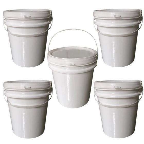 Imagem de Balde 5L Com Alça Para Hospitais 5 Pçs