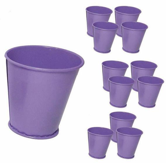 Balde Cachepot de Metal Para Mesa Festa Evento Mini Roxo Kit Com 12 Menor preço em Balde Cachepot de Metal Para Mesa Festa Evento Mini Roxo Kit Com 12