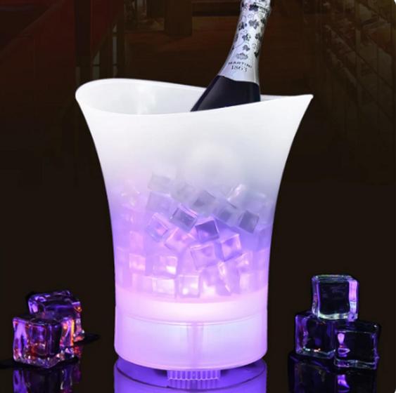 Imagem de Balde Champanheira E Cerveja Gelo Em Acrílico Com Bluethooth e Led