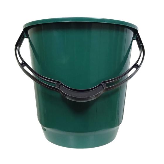 Imagem de Balde Com Alça 15 Litros Arqplast Plástico Resistente Prático Uso Doméstico Comercial