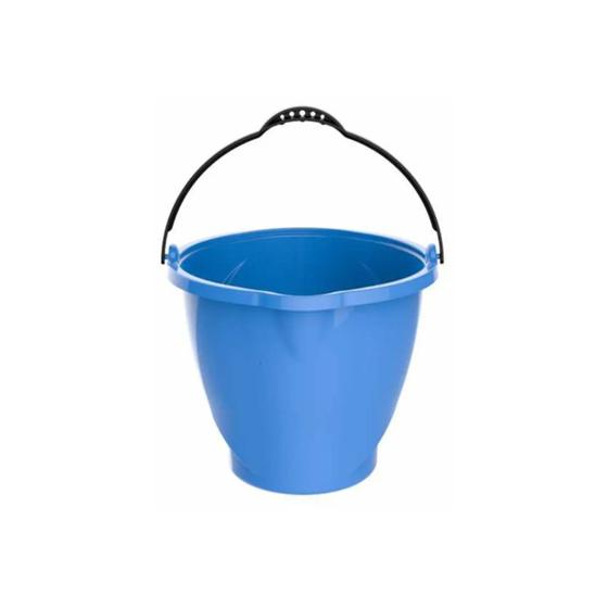 Imagem de Balde Com Alça 9 Litros Versátil Prático Limpeza Doméstica Resistente Casa Multiuso