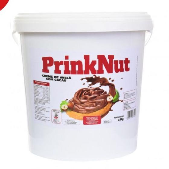 Imagem de Balde de 3 kg creme de Avelã com Cacau PrinkNut