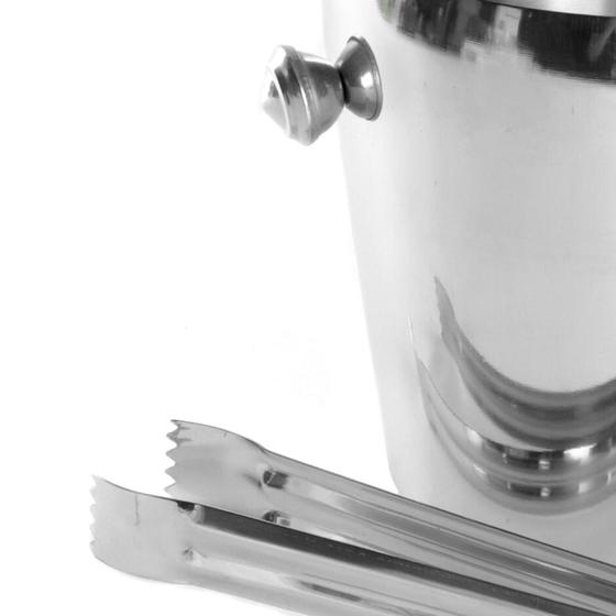 Balde de Gelo 1 L de Inox com Pegador Menor preço em Balde de Gelo 1 L de Inox com Pegador