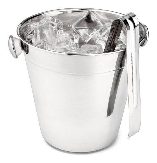 Imagem de Balde De Gelo Com Pegador Inox Para Bebidas Whisky Drinks 