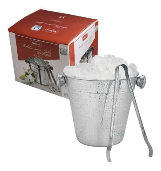 Balde De Gelo Em Aço Inox C/ Pegador 1,5L 14cm - Wellmix WX4398 Menor preço em Balde De Gelo Em Aço Inox C/ Pegador 1,5L 14cm - Wellmix WX4398