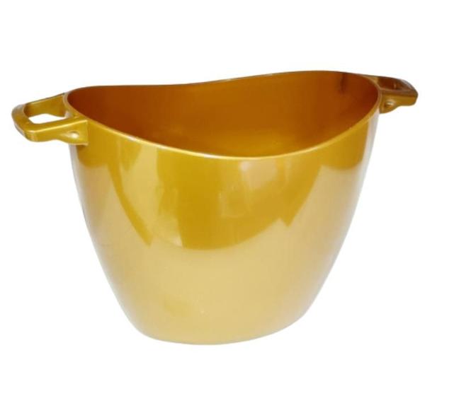 Imagem de Balde de Gelo Oval Champanheira Acrílico 5L Dourado - 01 un