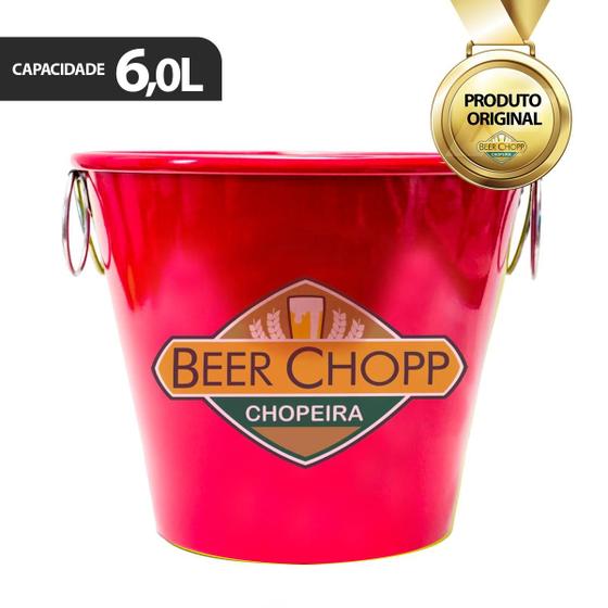 Imagem de Balde De Gelo P/ Garrafa Vinho Cerveja Alumínio Beer Chopp