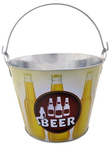 Imagem de Balde de metal para cerveja beer premium 4.8 litros