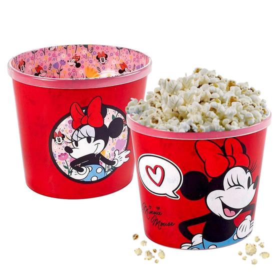 Imagem de Balde de Pipoca da Minnie Vermelho Pote com 2L Original