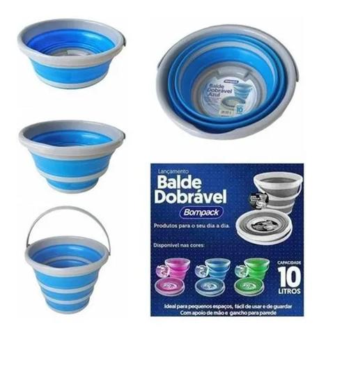 Balde Dobrável 10 Litros - Cascatas Camping