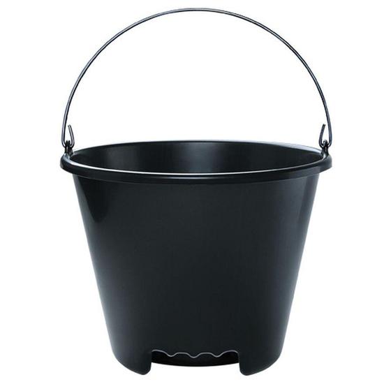 Imagem de Balde Especial Alça de Ferro Reforçado 12L Preto Arqplast