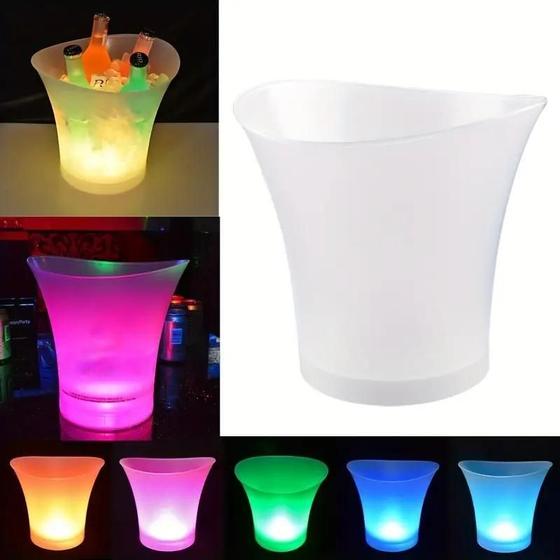 Imagem de Balde Gelo 5 Lt Rgb Caixa De Som 20W Integrada Bluetooth