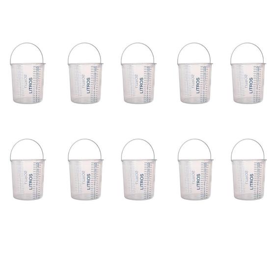Imagem de Balde Graduado 20 Litros Kit Com 10Un