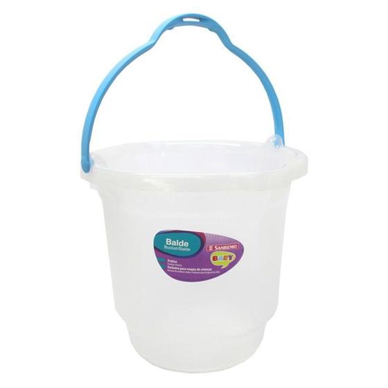 Imagem de Balde Infantil Transparente Com Azul 15l 250/49 Sanremo