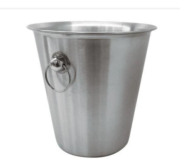 Imagem de Balde Inox 4,5L Vinho Com Alça Mini Bar Gelo 2 Garrafas