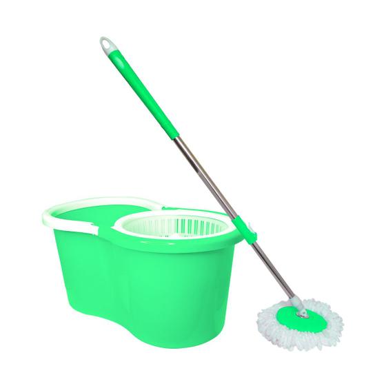 Balde Mop 360 Giratório C/ Cesto Limpeza Geral Esfregão Menor preço em Balde Mop 360 Giratório C/ Cesto Limpeza Geral Esfregão