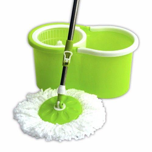Imagem de Balde Mop Spin Com Centrifuga Inox Limpador De Casa