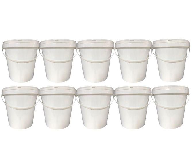 Imagem de Balde Para Hobby 3.6L Com Tampa 10 Pçs