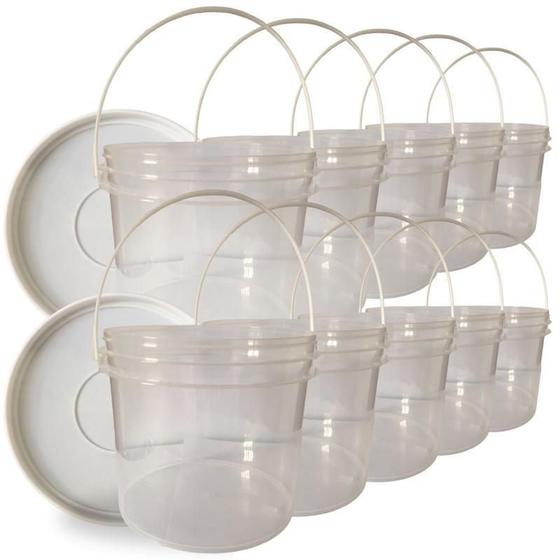 Imagem de Balde Para Iogurte Transp 2.2L 10 Pçs