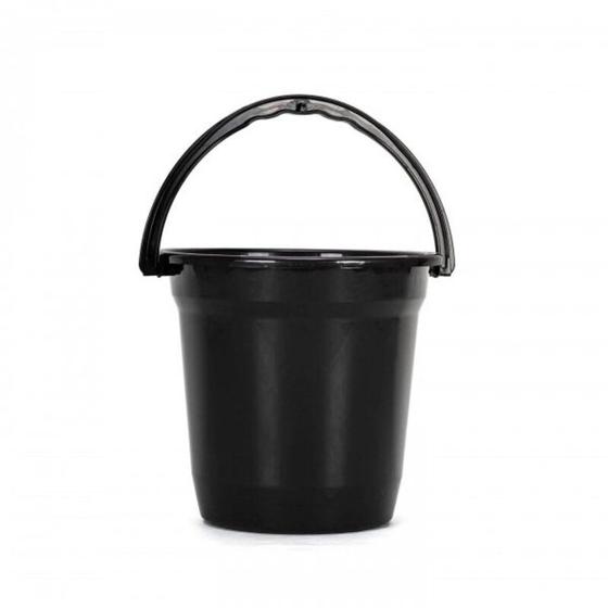 Imagem de Balde Para Limpeza Pequeno Elegance De Plastico - Preto