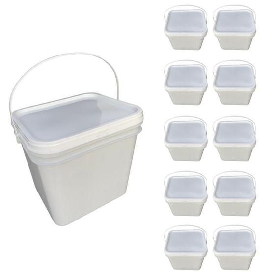 Imagem de Balde Para Pesca 2.4 Litros 10 Pçs