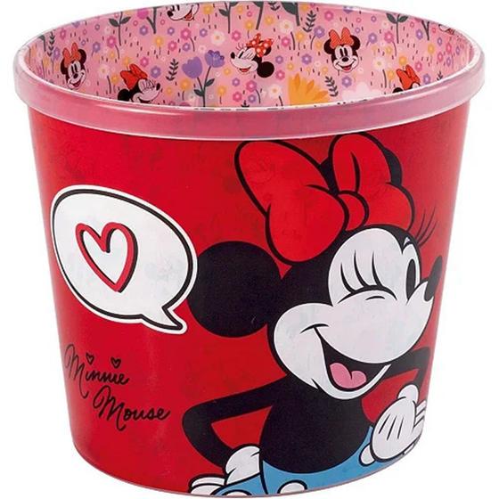 Imagem de Balde para pipoca coleção disney minnie 16,9 x 15,2 x 14,4 cm.