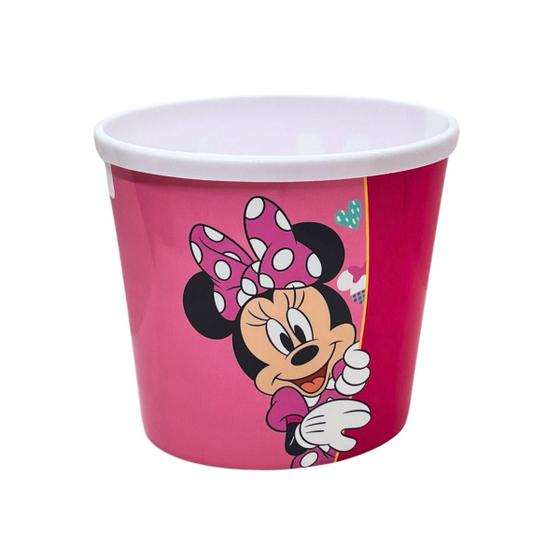 Imagem de Balde para Pipoca Minnie Rosa Oval  2,1L Licenciado