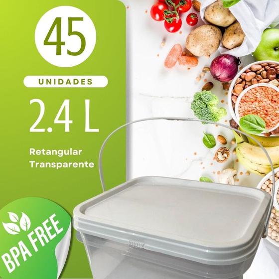 Imagem de Balde para plastico para colocar no freezer 45 Peças