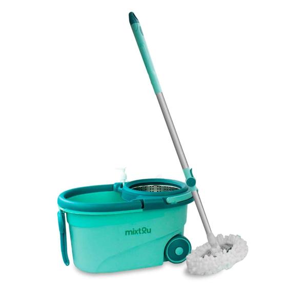 Imagem de Balde Perfect Mop 360 Giratório Limpeza Geral Esfregão 18l