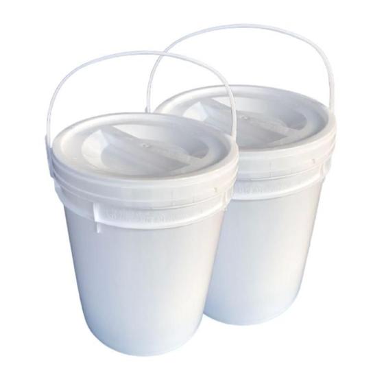 Imagem de Balde Plast 12L Tamp Rosqueavel P Álcool Gel 2 Pçs