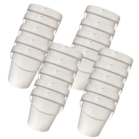 Imagem de Balde Plast 3.6L Alça Plast Nasal 10 Pcs