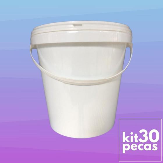 Imagem de Balde Plástico 3.6L para iogurte e cereal 30 Pçs